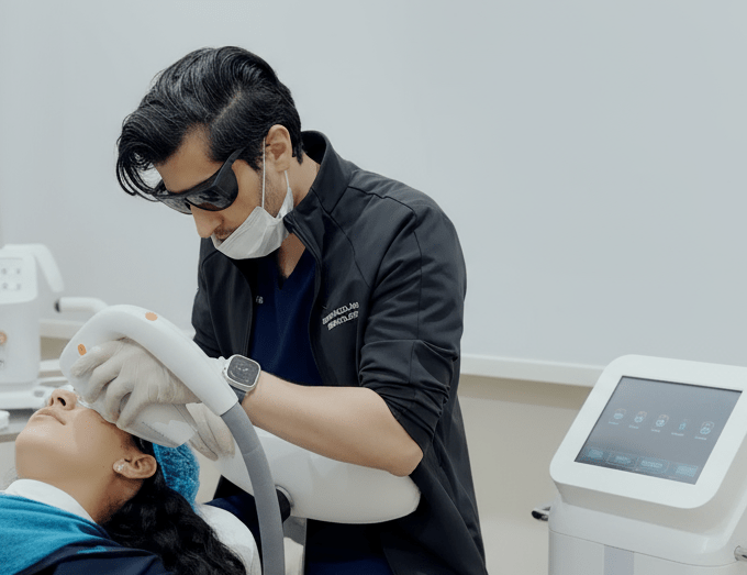 Laser Technology based Skin rejuvenation Treatments performed by Dr. Haitham Al-Gzlan at Reveal Clinics Riyadh