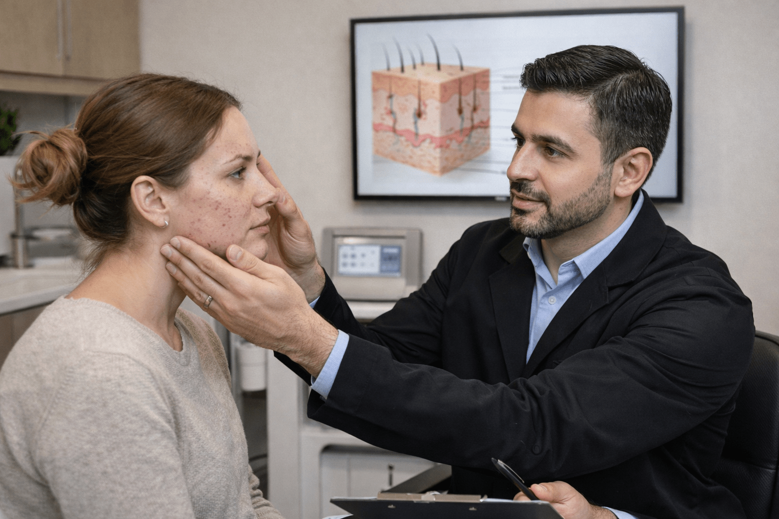 PicoWay vs Fraxel for Acne Scars in Riyadh - by Haitham PicoWay vs Fraxel acne scar consultation with Dr. Haitham Al-Gzlan in Riyadh