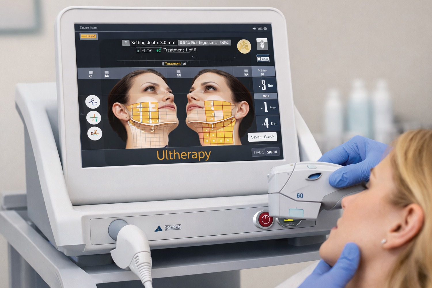 Ultherapy ultrasound technology for skin tightening in Riyadh