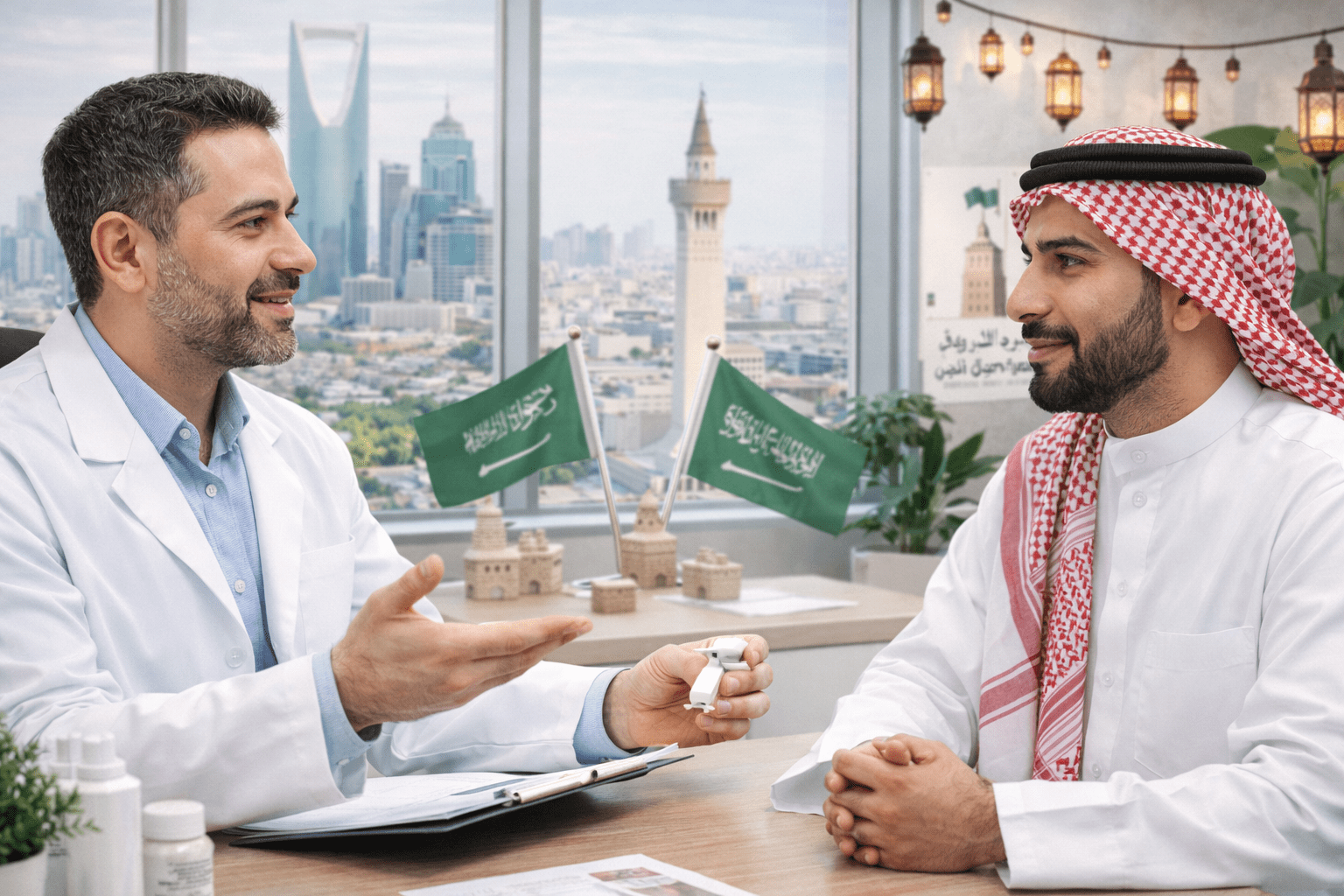 Saudi Founding Day dermatology consultation in Riyadh