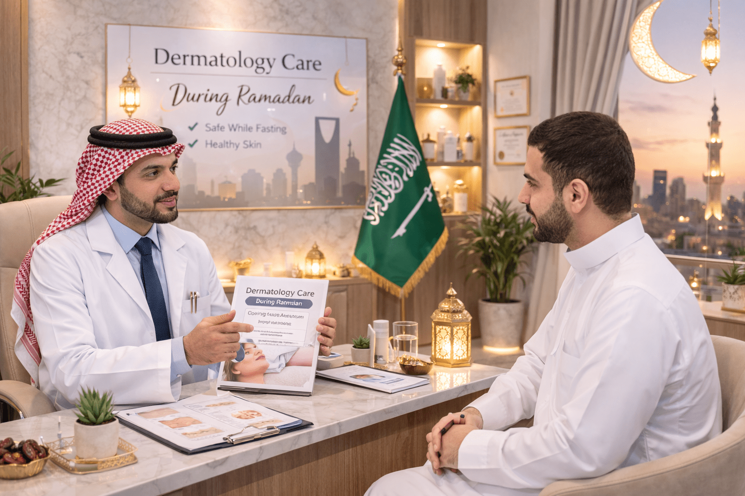 Ramadan Dermatology Guide in Riyadh - by Haitham Ramadan dermatology consultation in Riyadh with Dr. Haitham Al-Gzlan