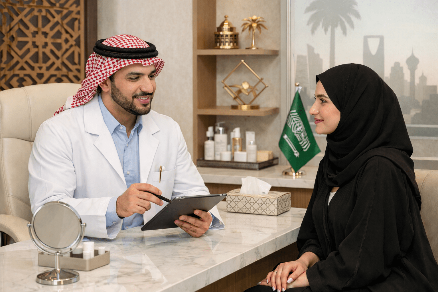Consultant dermatologist consultation during Ramadan in Riyadh