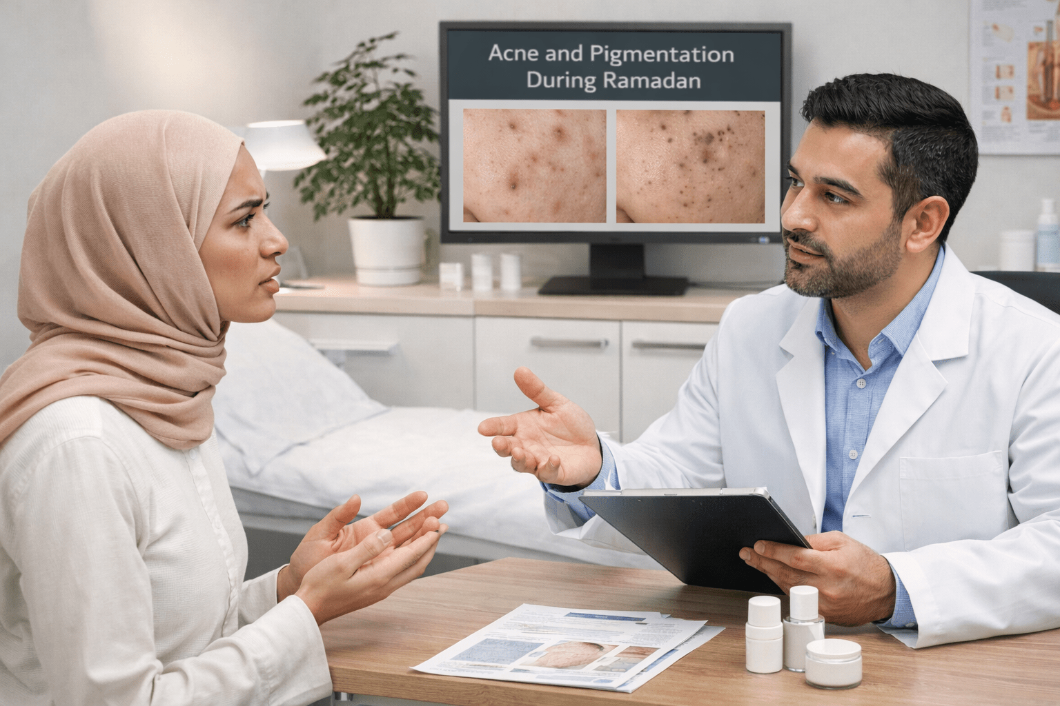 Ramadan skin consultation for acne and pigmentation in Riyadh