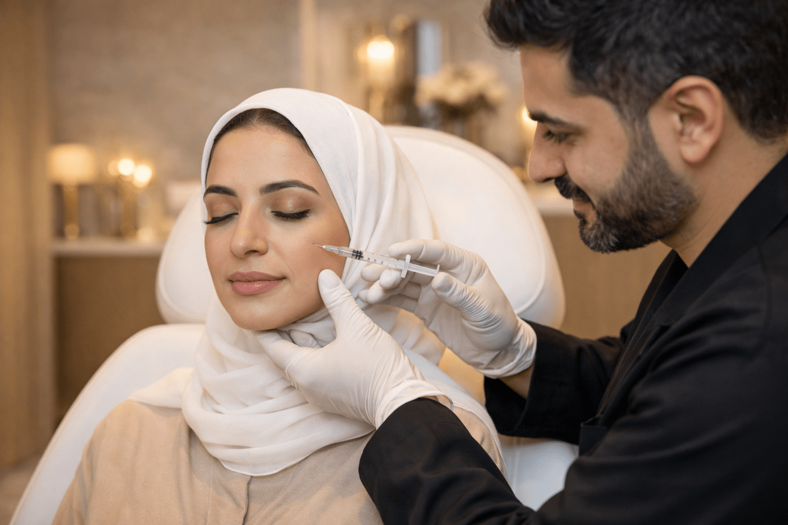 filler treatment jawline lips Riyadh