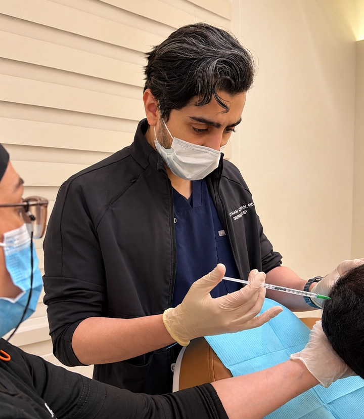 PRP treatment for hair loss and scalp health